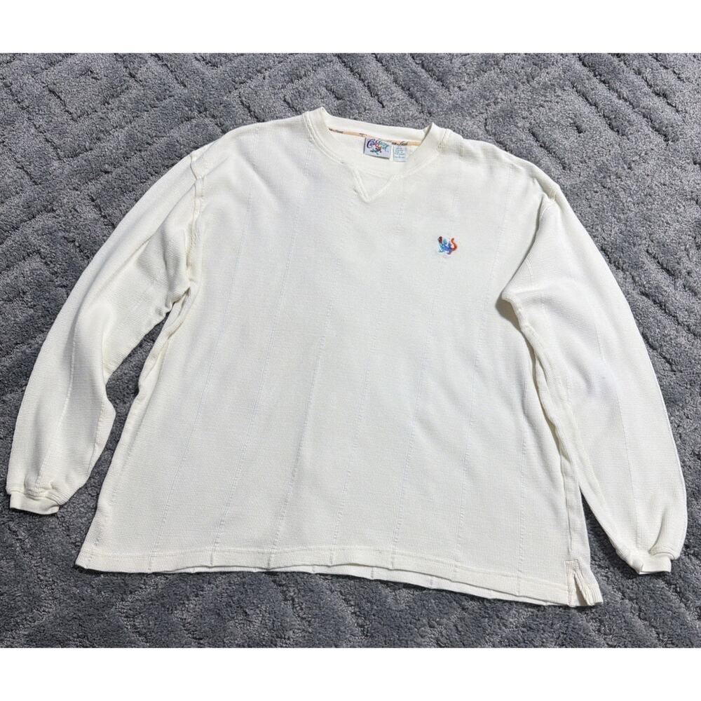 Vintage Size XL Caribbean Soul Embroidered Knit Sweatshirt
